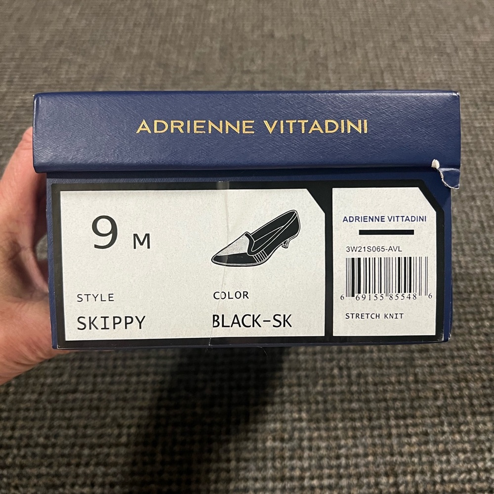 Adrienne Vittadini Black Textured Heels - Picture 7 of 8